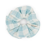 Rose in April - SCRUNCHIE Haargummi | Vichy Ecru - Blue - ROSA ECK Concept Store