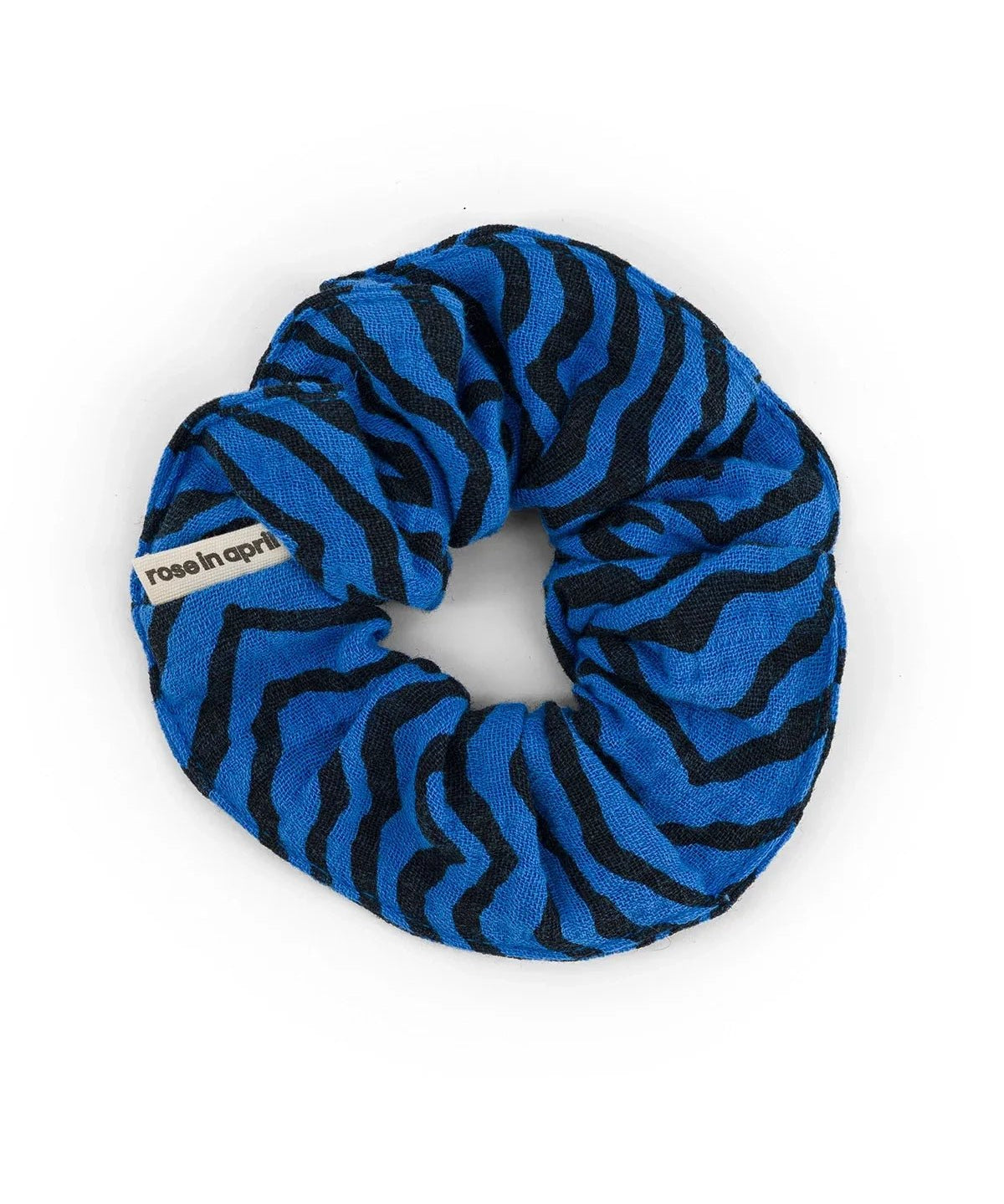 Rose in April - SCRUNCHIE Haargummi | Zebra Greek Blue - Haargummi - ROSA ECK - 