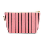 Rose in April - SOFIA Kleiner Kulturbeutel • Stripes Tennis Funky Pink - ROSA ECK