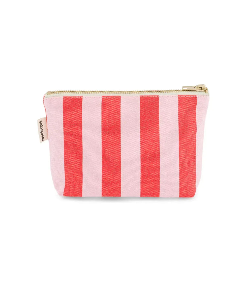 Rose in April - SOFIA Kleiner Kulturbeutel • Stripes Tomato/Candy - Beutel - ROSA ECK Concept Store