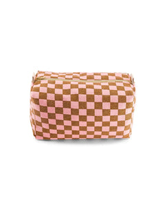 Rose in April - VIC Kulturbeutel • Checks Strawberry/Caramel - Beutel - ROSA ECK Concept Store