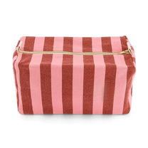 Rose in April - VIC Kulturbeutel • Stripes Brick/Pink - ROSA ECK
