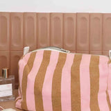 Rose in April - VIC Kulturbeutel • Stripes Caramel/Strawberry - Beutel - ROSA ECK Concept Store