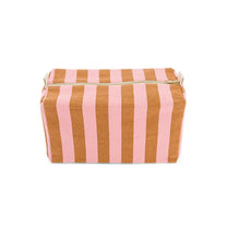 Rose in April - VIC Kulturbeutel • Stripes Caramel/Strawberry - Beutel - ROSA ECK Concept Store
