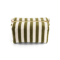 Rose in April - VIC Kulturbeutel • Stripes Kaki Terry - Beutel - ROSA ECK Concept Store