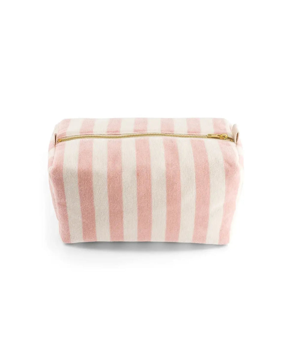 Rose in April - VIC Kulturbeutel • Stripes Light Pink Terry - Beutel - ROSA ECK Concept Store