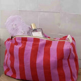 Rose in April - VIC Kulturbeutel • Stripes Orchid/Tomato - Beutel - ROSA ECK Concept Store