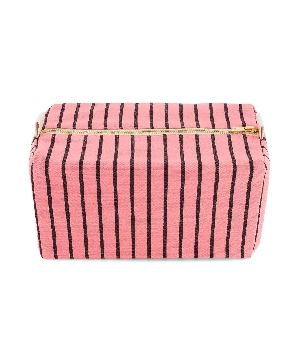 Rose in April - VIC Kulturbeutel • Stripes Tennis Funky Pink - ROSA ECK