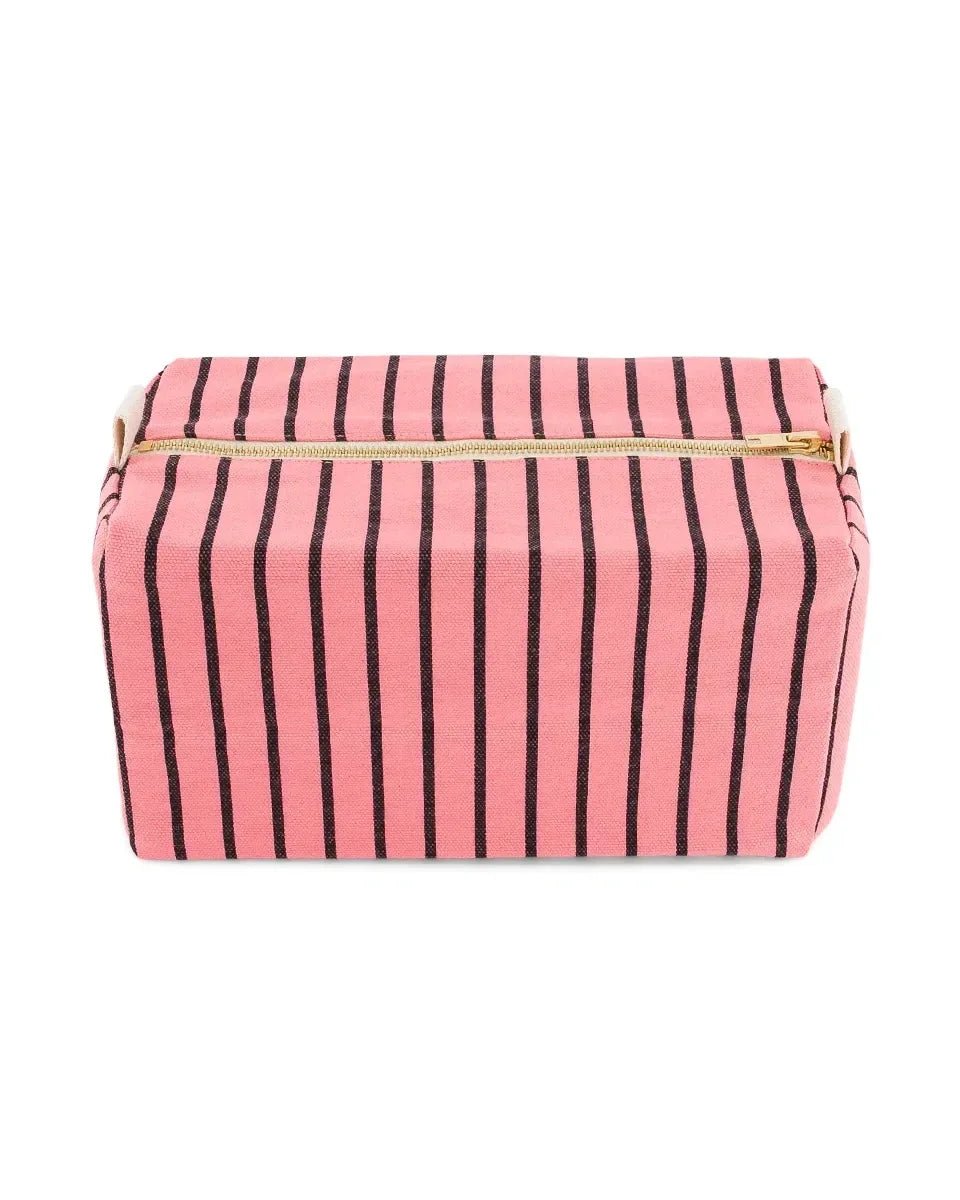 Rose in April - VIC Kulturbeutel • Stripes Tennis Funky Pink - ROSA ECK