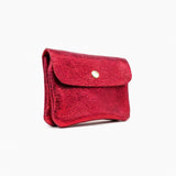 Royal Marais - Geldbeutel aus metallischem Leder | Rot - ROSA ECK - Geldbörse, ,