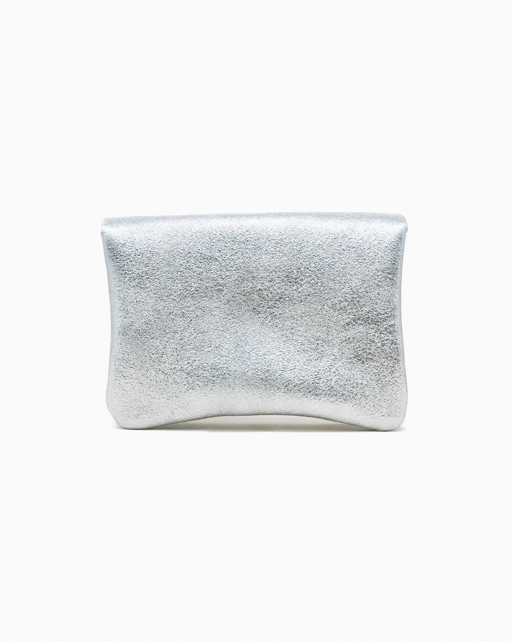 Royal Marais - Geldbeutel aus metallischem Leder | Silber - ROSA ECK - Geldbörse, Silver,