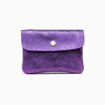 Royal Marais - Geldbeutel aus metallischem Leder | Violett - ROSA ECK - Geldbörse, Lila,