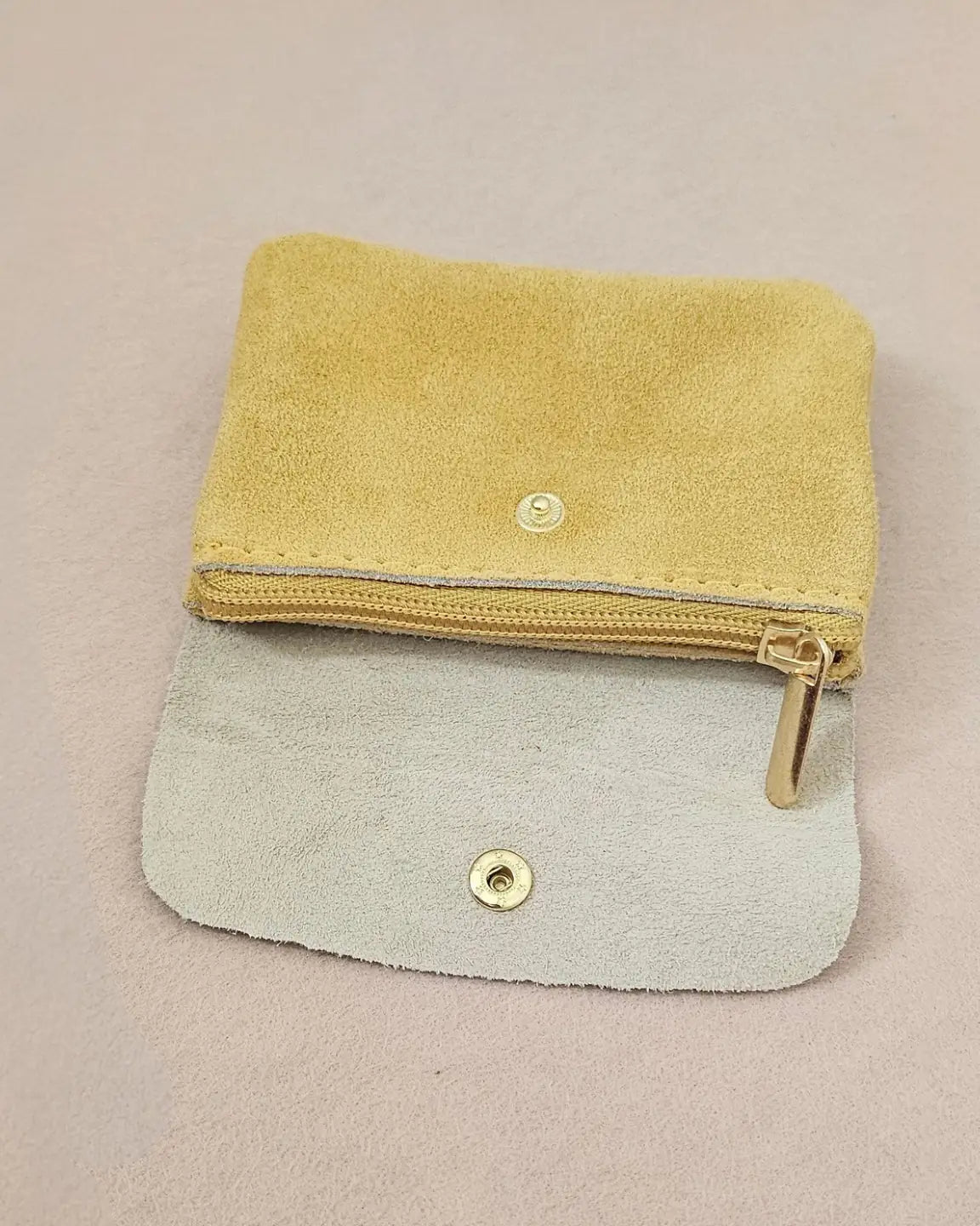 Royal Marais - Geldbeutel in Wildleder-Optik • Beige - ROSA ECK