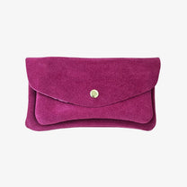 Royal marais - Großer Geldbeutel in Wildleder-Optik • Fuchsia - ROSA ECK