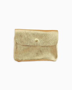 Royal Marais - Kleiner Geldbeutel aus metallischem Leder • Gold - ROSA ECK Concept Store