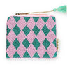 Sansira Jewelry - Geldbeutel/Etui mit Perlen • Karo - ROSA ECK