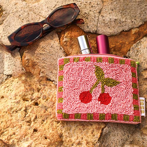 Sansira Jewelry - Geldbeutel/Etui mit Perlen • Sonne - ROSA ECK