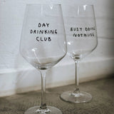 selekkt - DAY DRINKING CLUB Glas mit Spruch - Trinkglas - ROSA ECK Concept Store