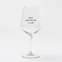 selekkt - DAY DRINKING CLUB Glas mit Spruch - Trinkglas - ROSA ECK Concept Store