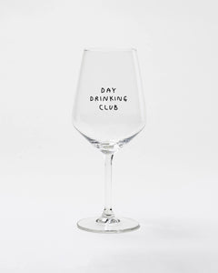 selekkt - DAY DRINKING CLUB Glas mit Spruch - Trinkglas - ROSA ECK Concept Store