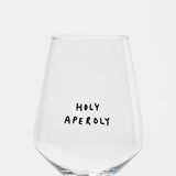 selekkt - HOLY APEROLY Glas mit Spruch - Trinkglas - ROSA ECK Concept Store