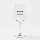 selekkt - MONDAY TUESDAY WINESDAY Weinglas - Trinkglas - ROSA ECK