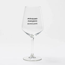 selekkt - MONDAY TUESDAY WINESDAY Weinglas - Trinkglas - ROSA ECK