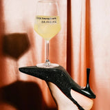 selekkt - OVER THINKING/DRINKING Weinglas - Trinkglas - ROSA ECK