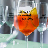 selekkt - PARTNER IN WINE Weinglas mit Spruch - Trinkglas - ROSA ECK Concept Store