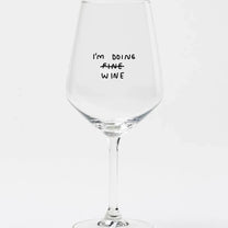 selekkt - Weinglas mit Spruch • I'm Doing Wine - ROSA ECK