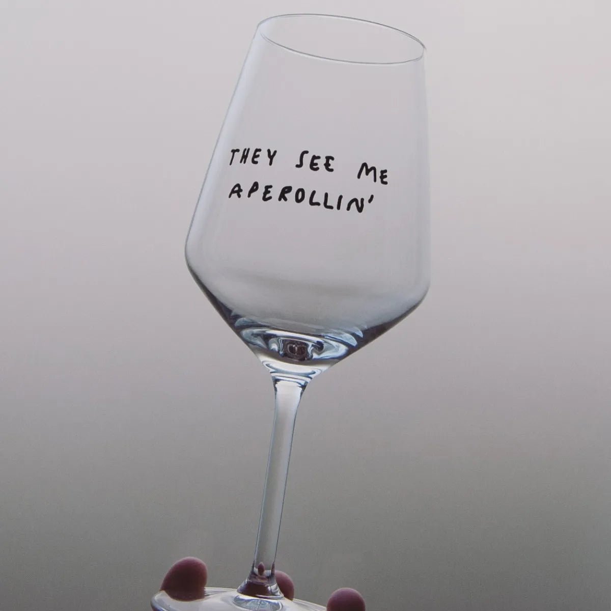 selekkt - Weinglas mit Spruch • They See Me Aperollin' - ROSA ECK