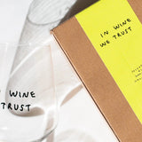 selekkt - WORK WINE BALANCE Weinglas mit Spruch - Trinkglas - ROSA ECK Concept Store