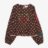 DIANA Top • Brown Dot