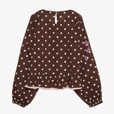 DIANA Top • Brown Dot