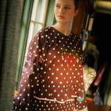 DIANA Top • Brown Dot
