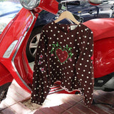 Sissel Edelbo - DIANA Top • Brown Dot - ROSA ECK