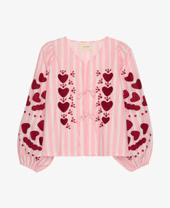 Sissel Edelbo - ELISABETH Top - Bluse - ROSA ECK