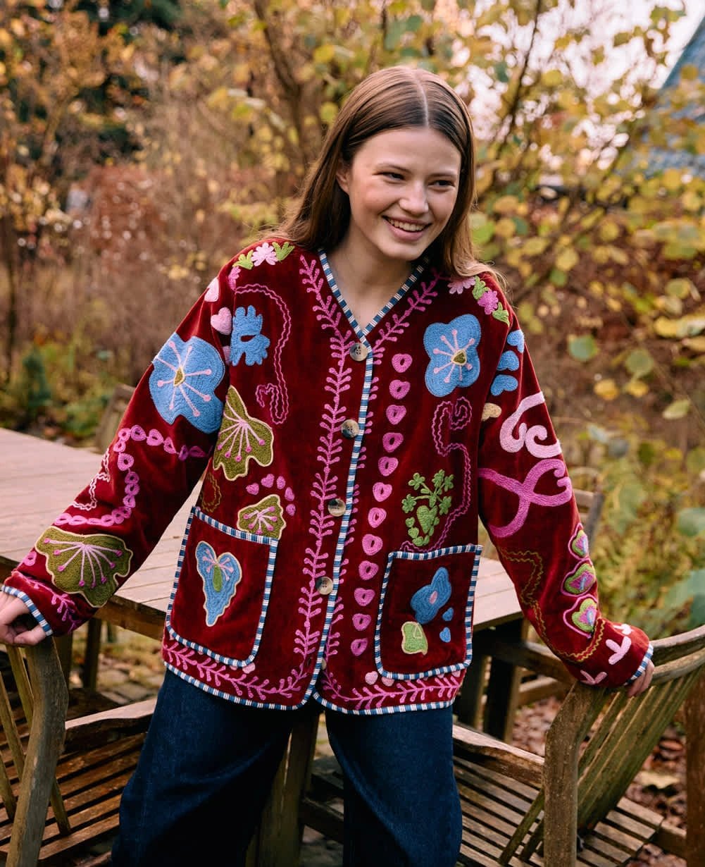 Sissel Edelbo - MAGGIE Jacke • Velvet Burgundy - ROSA ECK