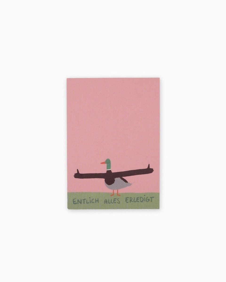 Slinga Illustration - ENTLICH ALLES ERLEDIGT Notizblock - Notizblock - ROSA ECK Concept Store