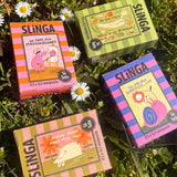 Slinga Illustration - MAUSGEZEICHNET Mini-Puzzle - ROSA ECK