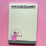 Slinga Illustration - MAUSGEZEICHNET Notizblock - Notizblock - ROSA ECK Concept Store