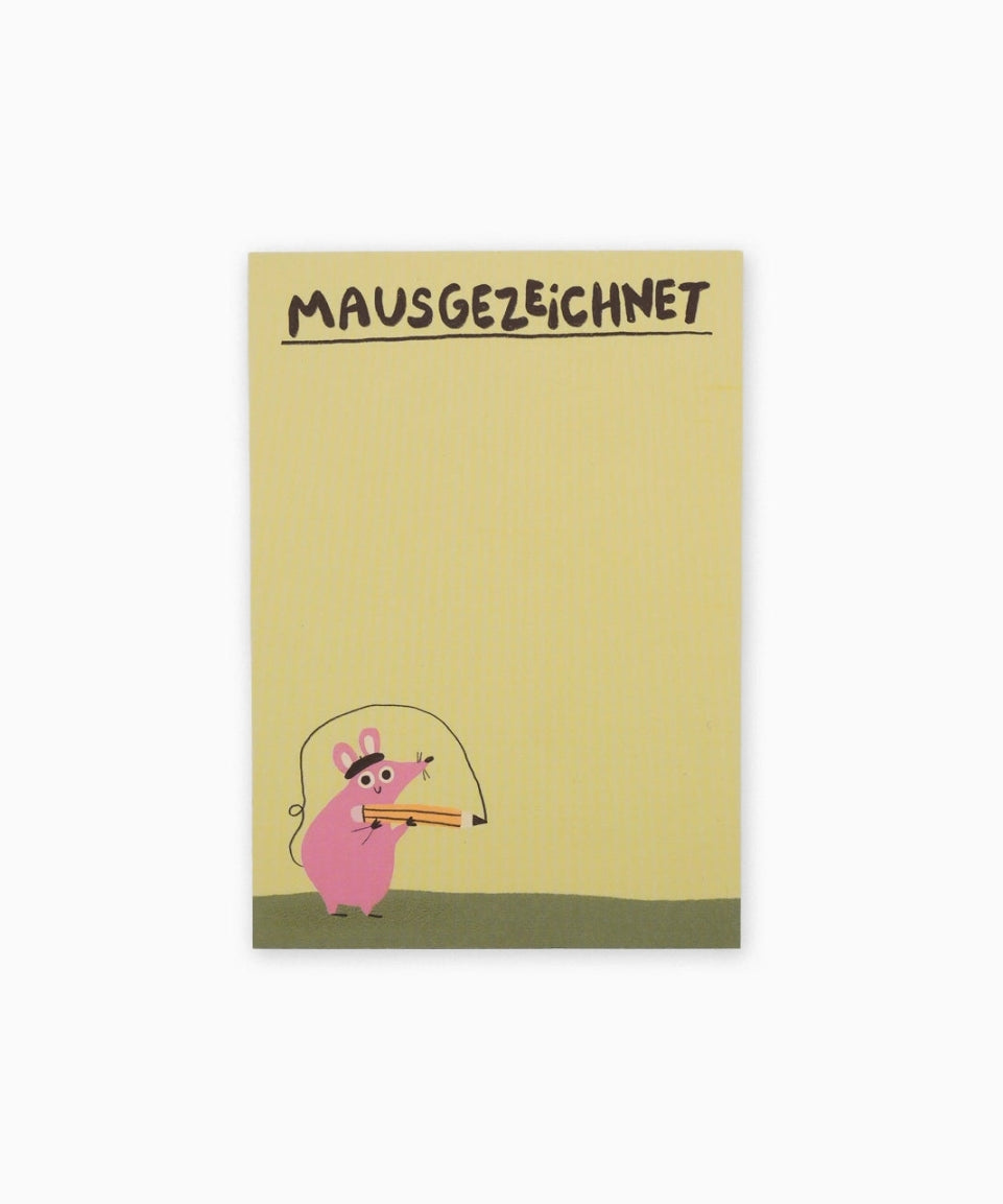 Slinga Illustration - MAUSGEZEICHNET Notizblock - Notizblock - ROSA ECK Concept Store