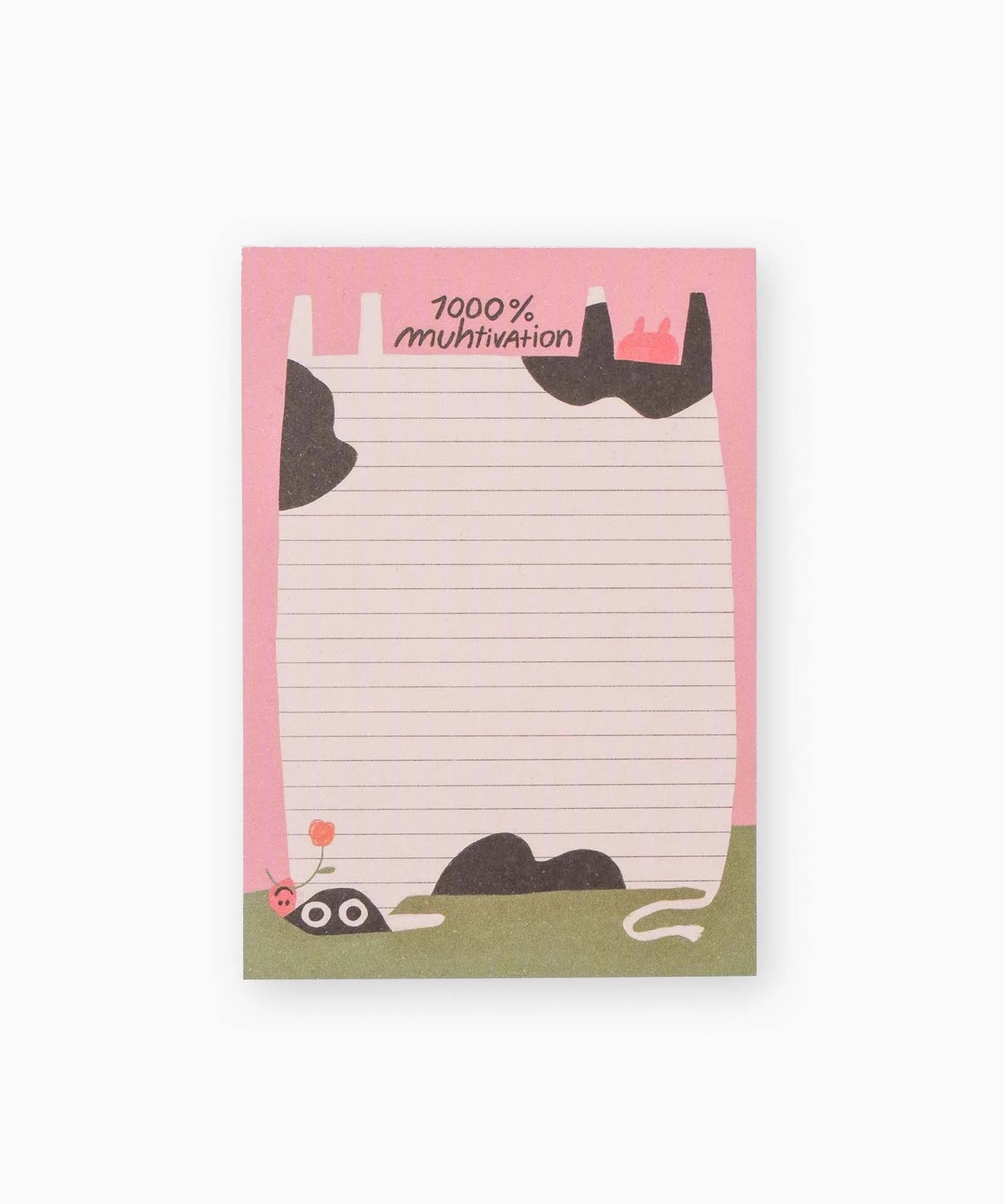 Slinga Illustration - MUHTIVATION Notizblock (A7) - ROSA ECK