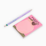 Slinga Illustration - NIMM DIR MAL NE MAUSZEIT Notizblock (A7) - ROSA ECK