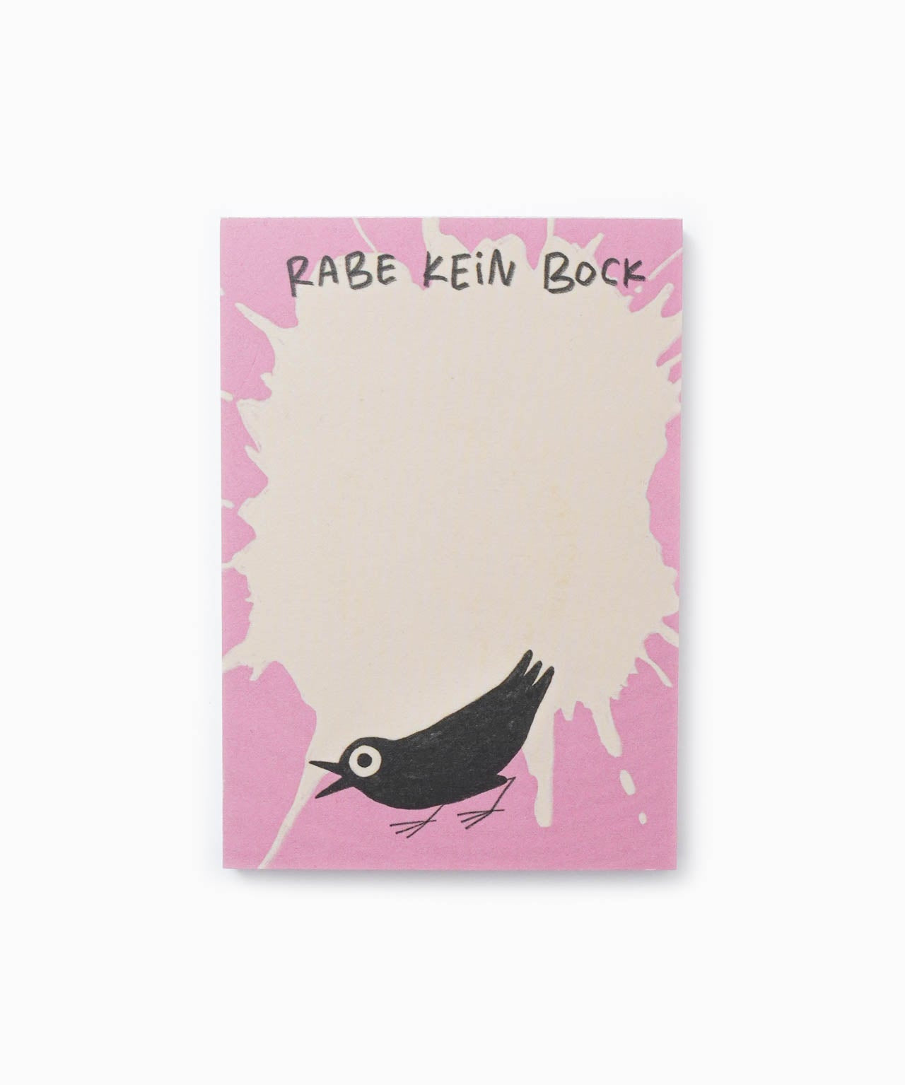 Slinga Illustration - RABE KEIN BOCK Kleiner Notizblock - Notizblock - ROSA ECK Concept Store