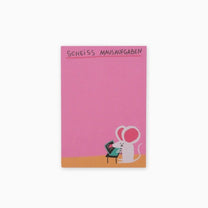 Slinga Illustration - SCHEISS MAUSAUFGABEN Notizblock - Notizblock - ROSA ECK Concept Store