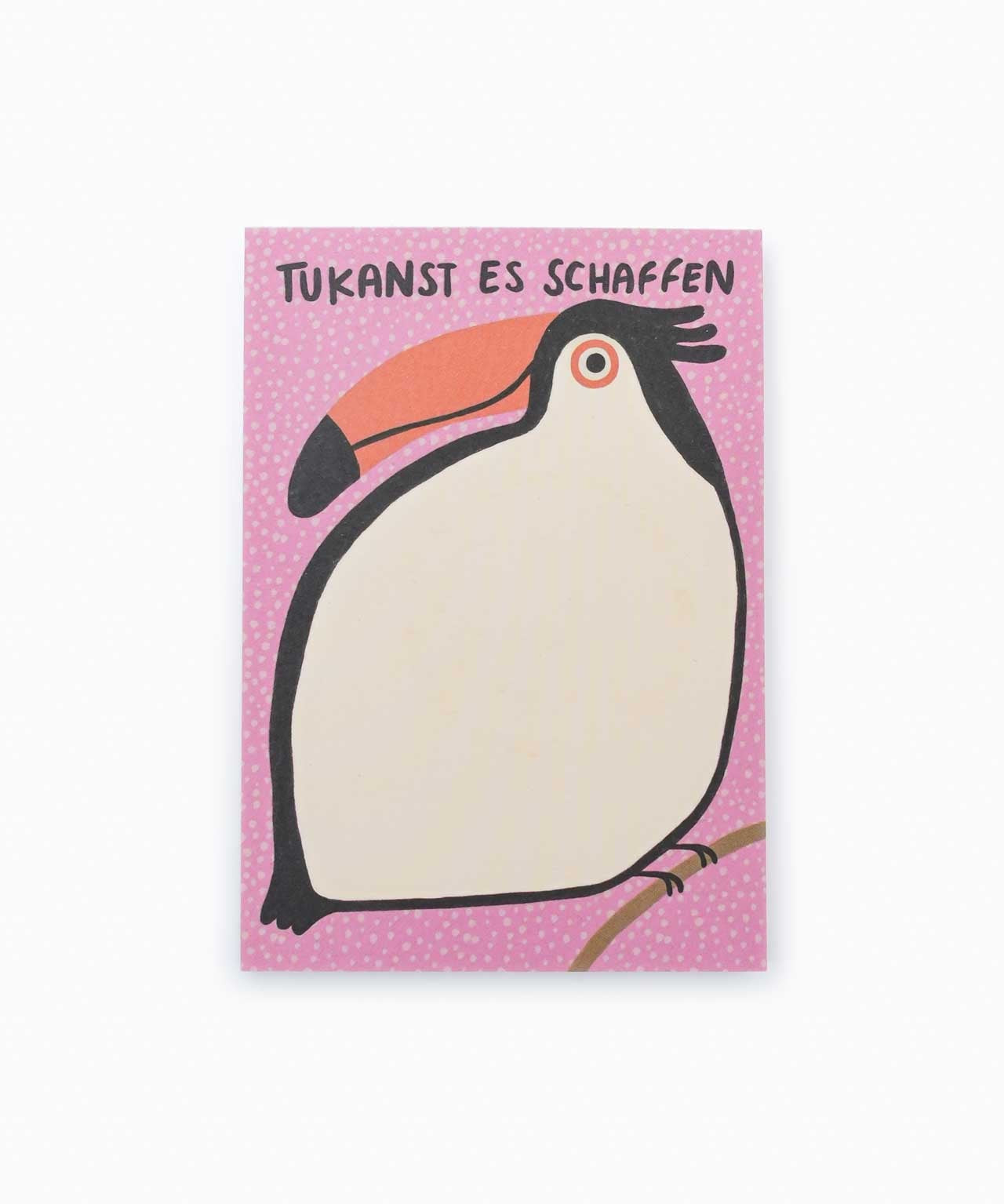 Slinga Illustration - TUKANST ES SCHAFFEN Kleiner Notizblock - Notizblock - ROSA ECK Concept Store