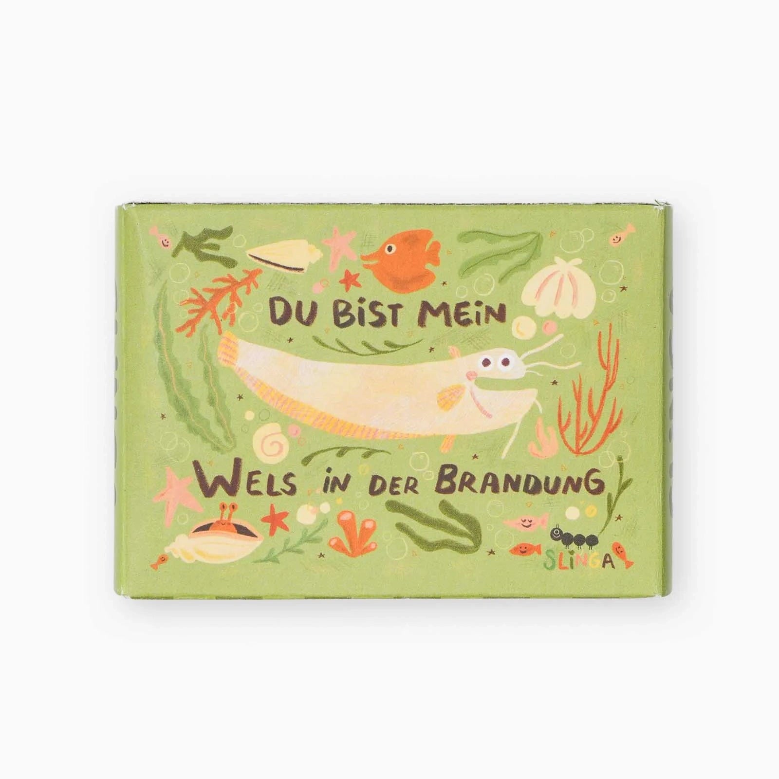 Slinga Illustration - WELS IN DER BRANDUNG Mini-Puzzle - ROSA ECK