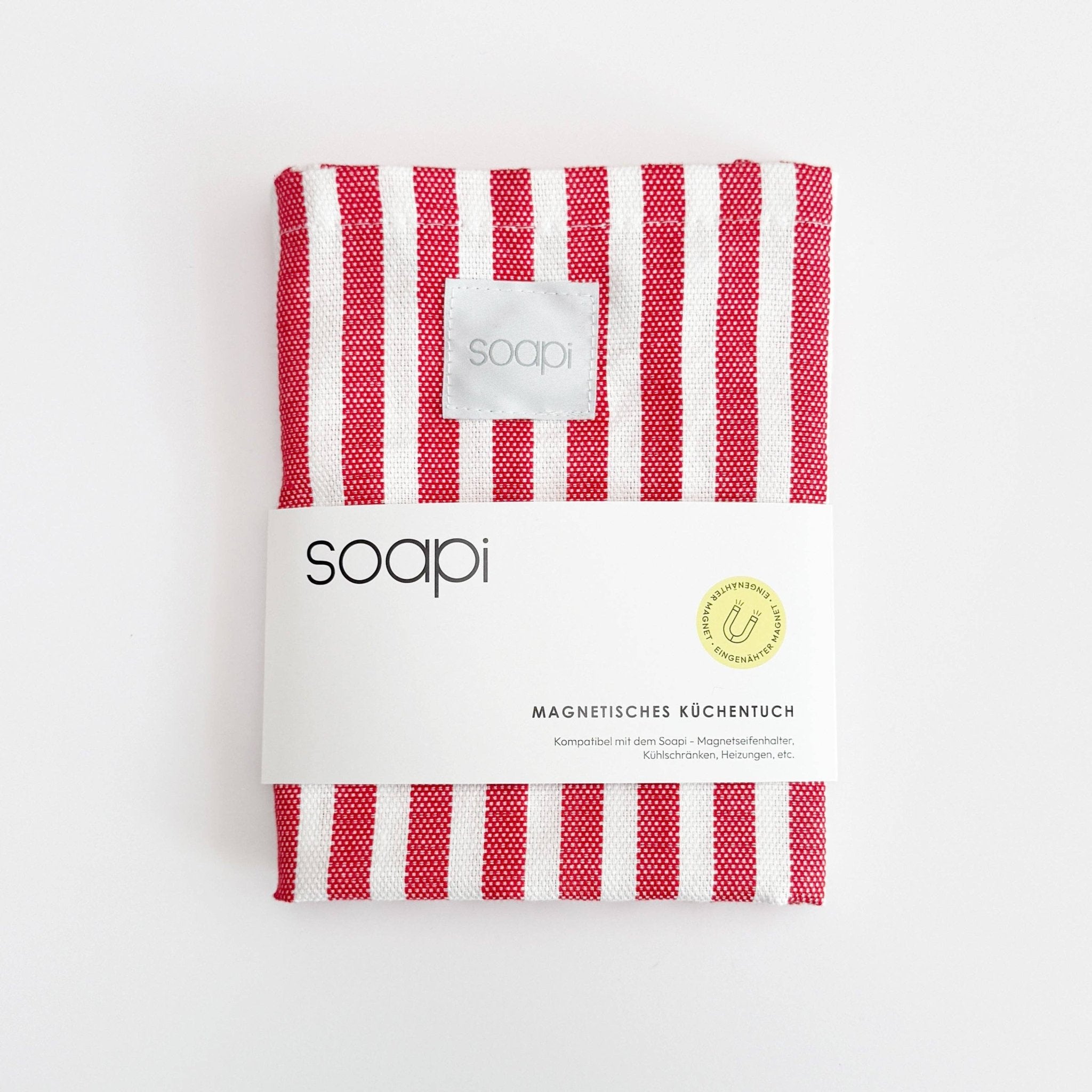 Soapi - Magnetisches Küchentuch • Rot - ROSA ECK