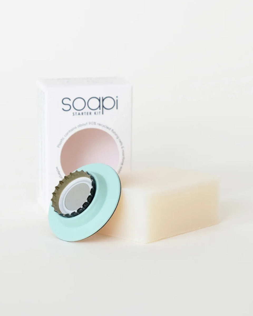 Soapi - Magnetseifenhalter Starter - Kit • Petrol - Seifenablage - ROSA ECK Concept Store